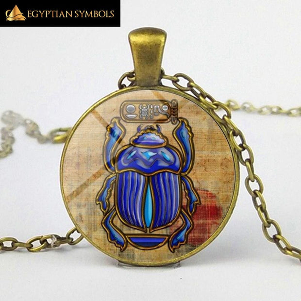 Beetle necklace