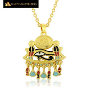 Ankh Cross Pyramid Necklace