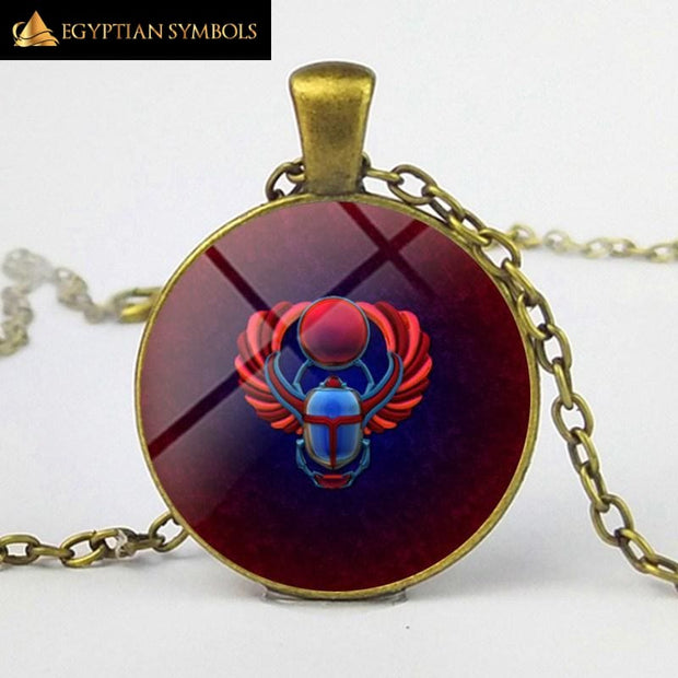 Beetle necklace