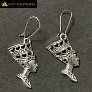 Silver Plated Egyptian Earrings