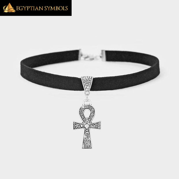 Egyptian Cross choker necklace