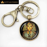 Egyptian Pharaoh Glass Dome Necklace