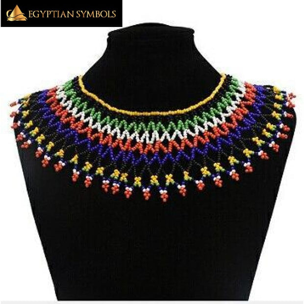 Multicolor African Resin Beaded Necklace