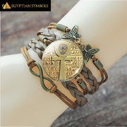 Egyptian Ankh Cross Bracelet Vintage