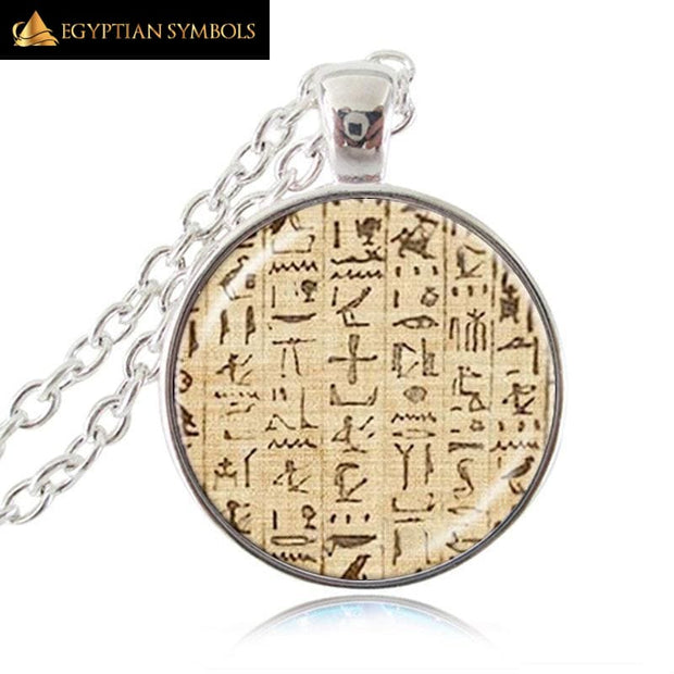 750 18ct YELLOW GOLD Egyptian Hieroglyphics Cartouche Column Pendant, 5.3g  | eBay