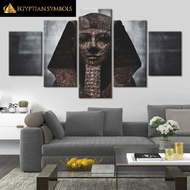 Egyptian Painting Polyptych 5 pieces