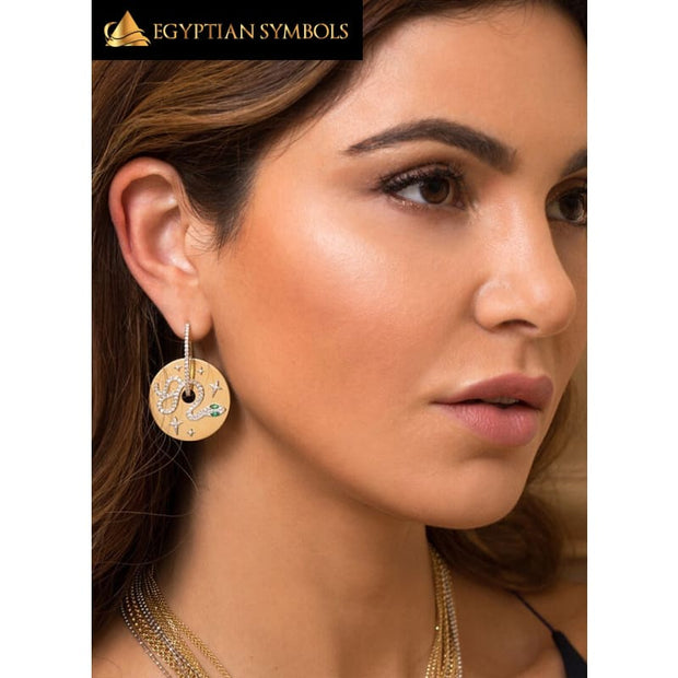 Gold plated Egyptian Earrings