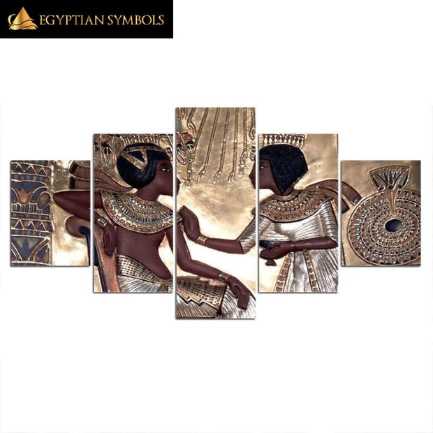 Egyptian Painting King and Queen