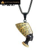 Unisex Gold Nefertiti Pendant