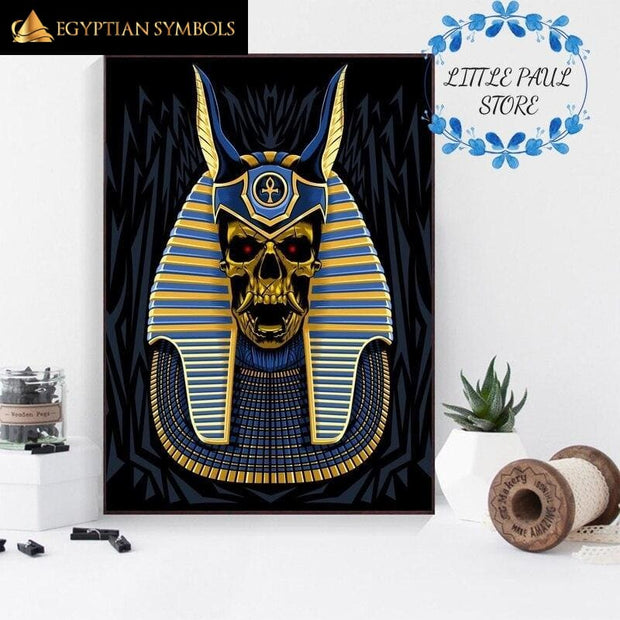 Egyptian painting in Baphomet
