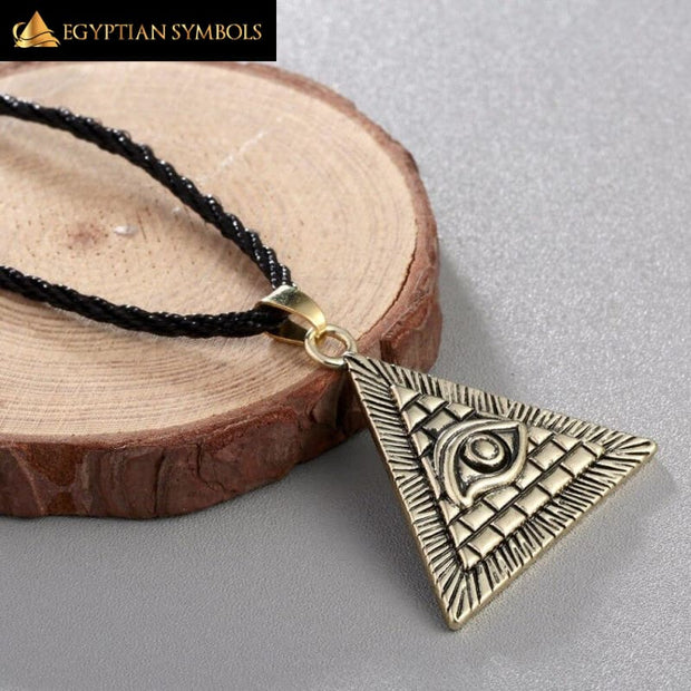 Necklace with Egyptian Pyramid pattern