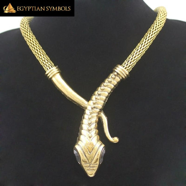 Vintage Gold Silver Egyptian Necklace