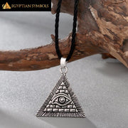 Pyramid All-Seeing Charm Pendant