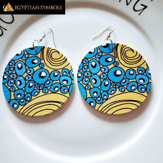 Egyptian earrings- African woods