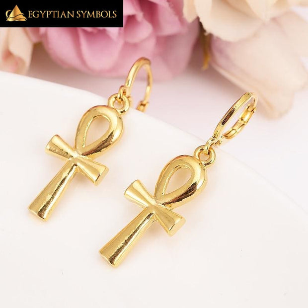 Egyptian Cross Earrings