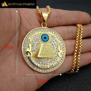 EGYPTIAN NECKLACE - Pyramid Eye of Providence