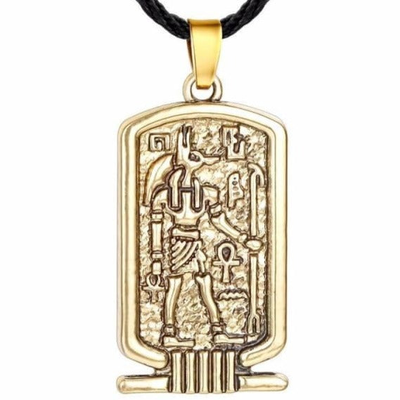 egyptian-cartouche-gold-pendant-necklace