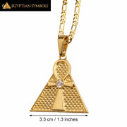 Cross & Pyramid Necklace