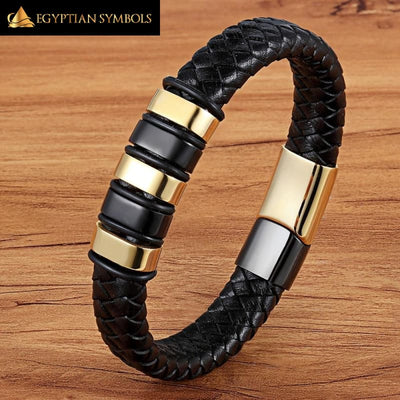 Egyptian Bracelet - Black Gold Magnetic Unique shape