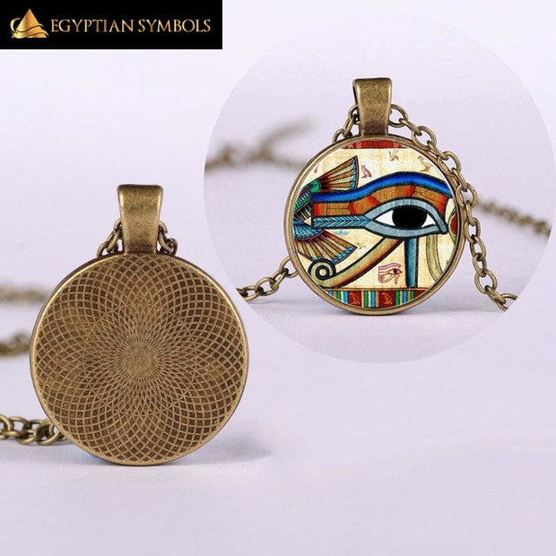 Retro Egyptian Eye of Horus Necklace