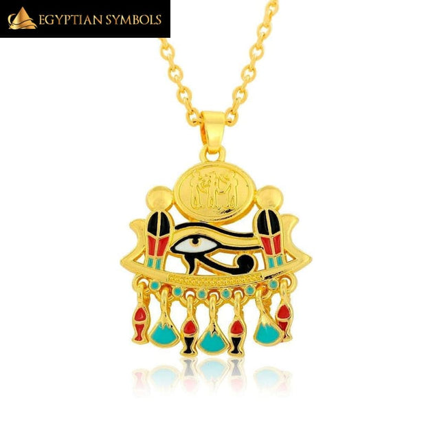 Ankh Cross Pyramid Necklace