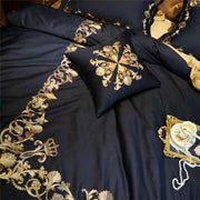 EGYPTIAN BED SET - BLACK GOLD