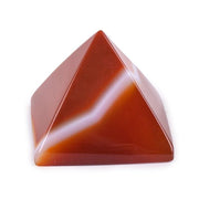 EGYPTIAN FIGURINE - PYRAMID (NATURAL AGATE STONE)