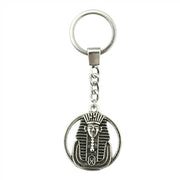 EGYPTIAN KEYCHAIN - DOUBLE PHARAOH SOLID AND UNIQUE