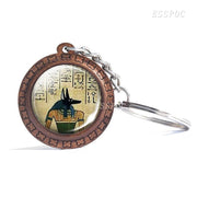 EGYPTIAN KEYCHAIN - WOOD DURABLE AND RESISTANT