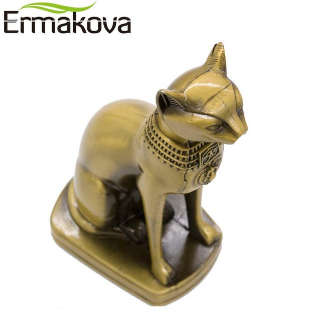 EGYPTIAN METAL FIGURINE - CAT GODDESS (BASTET)