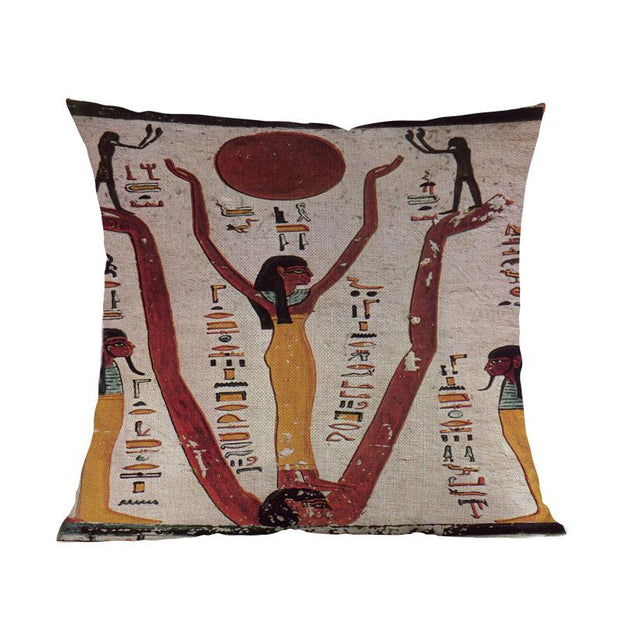EGYPTIAN PILLOW - HIEROGLYPHIC