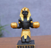 EGYPTIAN STATUE - CANDLE HOLDER