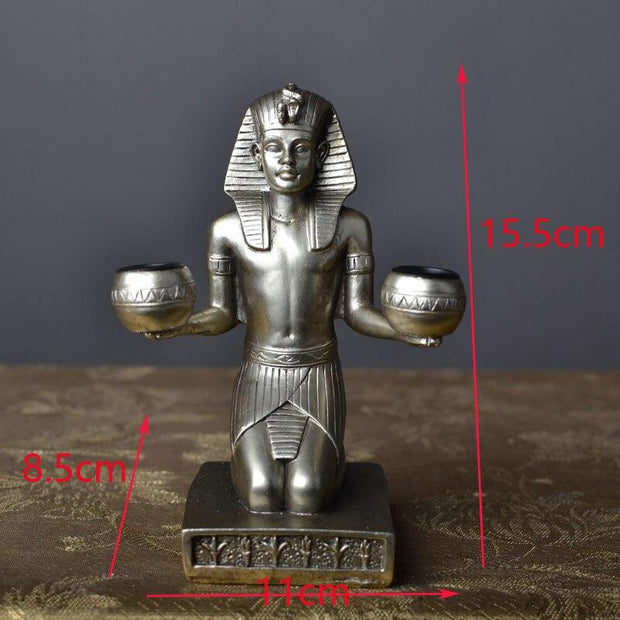 EGYPTIAN STATUE - CANDLE HOLDER