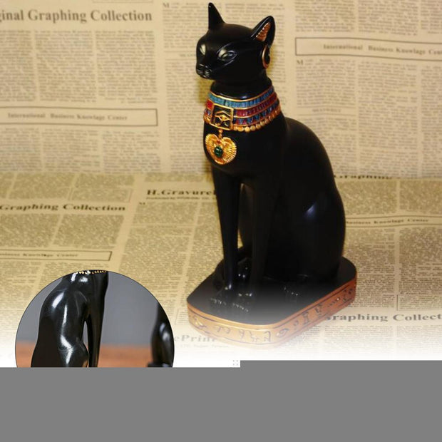 Egyptian Statue - Cat Bastet Resin Craft