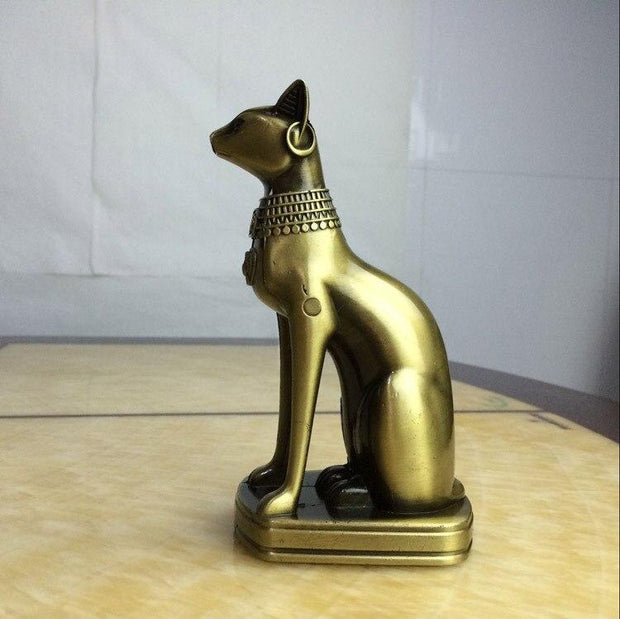 Egyptian Statue - Cat God Copper
