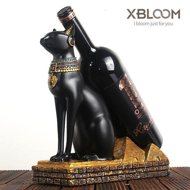 Egyptian Statue - Cat Wine Rack