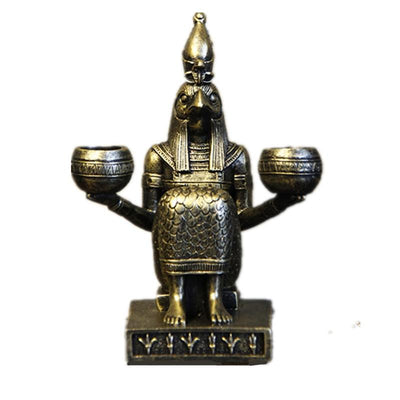 Egyptian Statue - Pharaoh Candle Holder