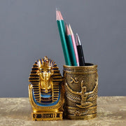 Egyptian Statue - Pharaoh Pen Holder