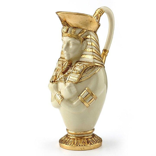 Egyptian Statue - Pharaoh Vase Semi-ceramic