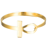silver-gold-ankh- bracelet